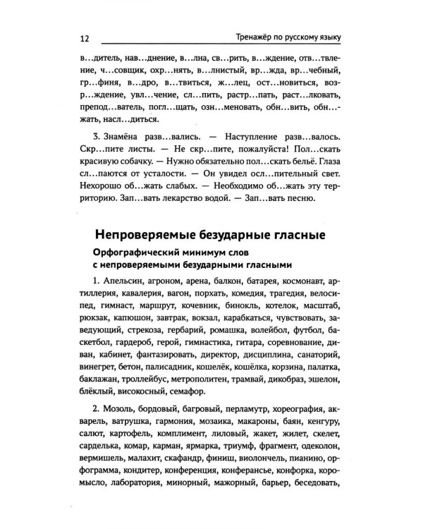 Тренажер по русскому языку. Орфография. Пунктуация. Орфоэпия. 4-е изд