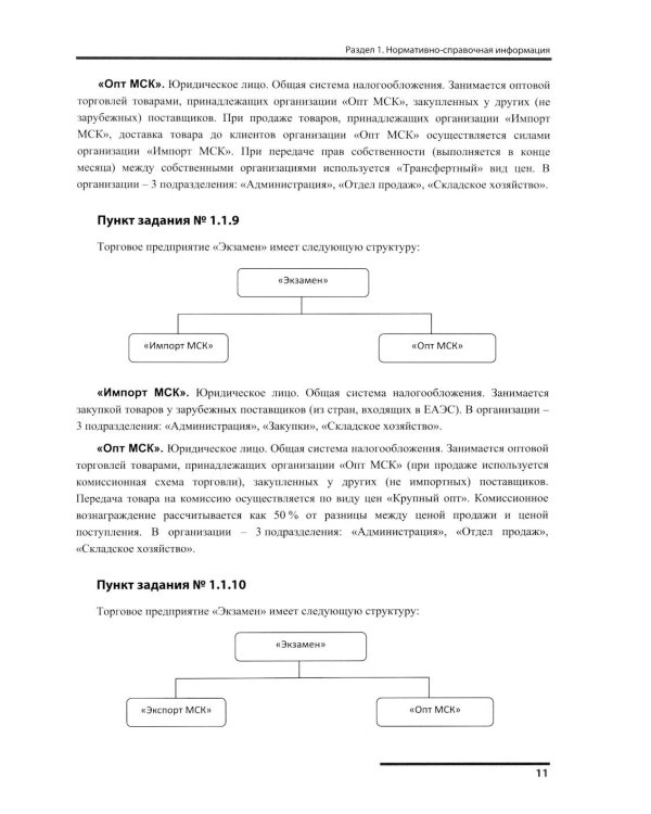 Сборник задач для подготовки к экзамену "1С:Специалист-консультант" по внедрению прикладного решения "1С:Управление торговлей 8"