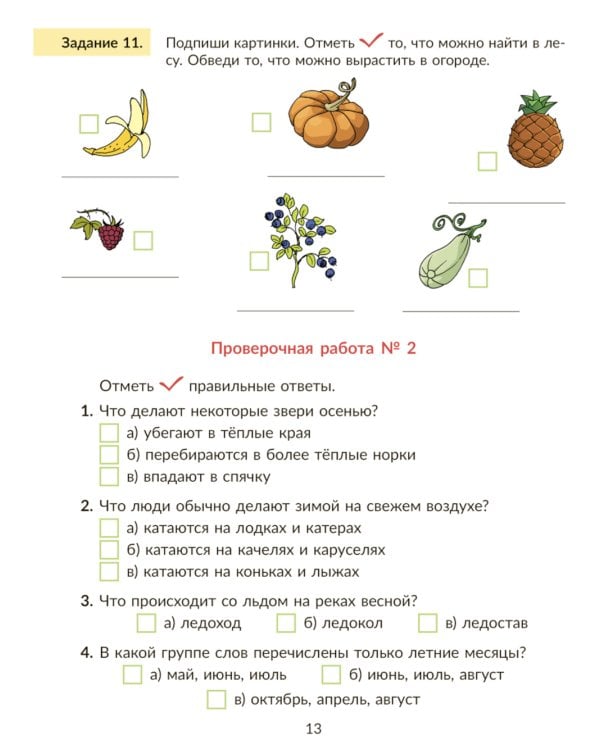 Окружающий мир: Тренажер. 2 кл. Самые важные темы программы с проверочными заданиями и ответами