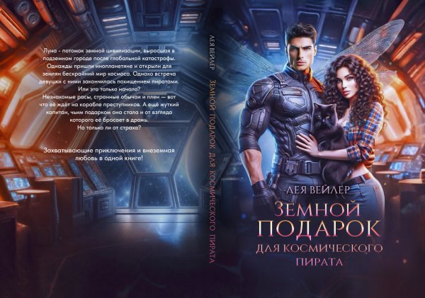 Обложка книги «Земной подарок для космического пирата» — Лея Вейлер, ISBN 9785524051868