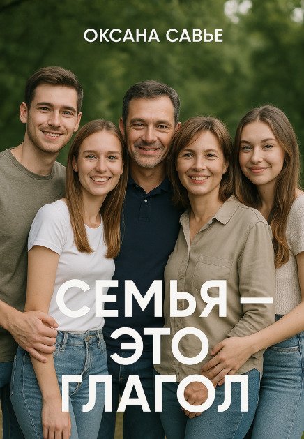 Обложка книги «Семья - это глагол» — Оксана Савье, ISBN 9785524033918