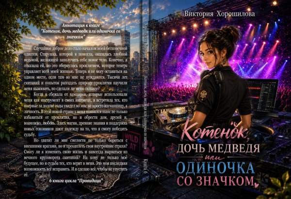Обложка книги «Котенок, дочь медведя или одиночка со значком.» — Виктория Хорошилова, ISBN 9785524023223