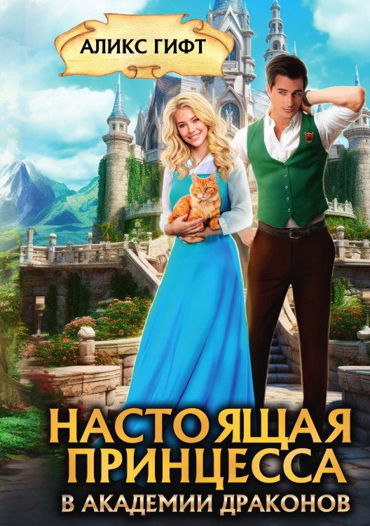 Обложка книги «Настоящая принцесса в академии драконов» — Аликс Гифт, ISBN 9785517119698