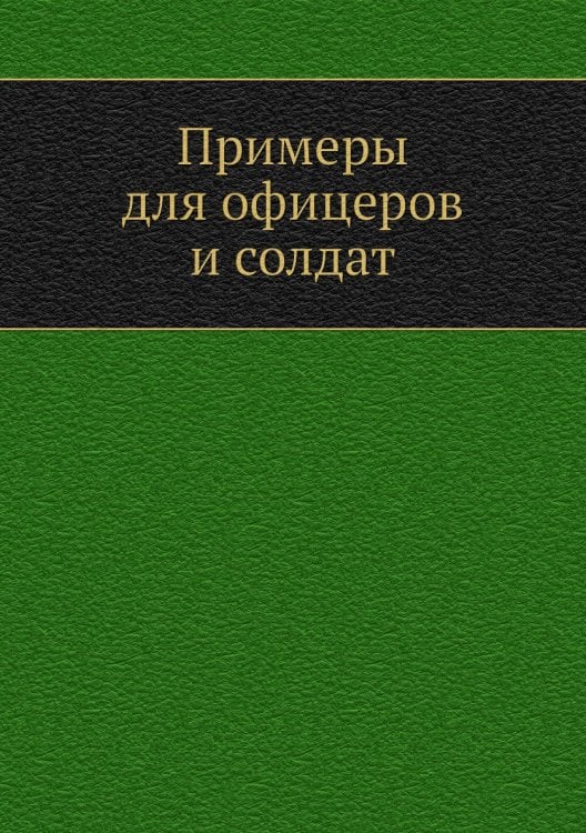 Примеры для офицеров и солдат