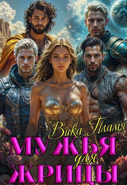 Обложка книги «Мужья для Жрицы» — Вика Пламя, ISBN 9785524024640