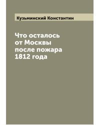 Что осталось от Москвы после пожара 1812 года