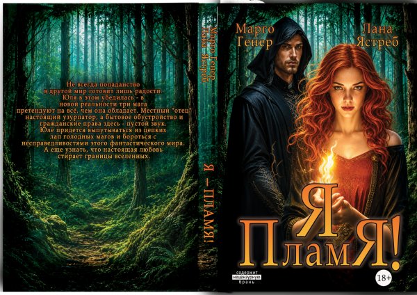 Обложка книги «Я - пламя!» — Лана Ястреб; Марго Генер, ISBN 9785524044105