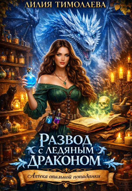 Обложка книги «Развод с ледяным драконом. Аптека опальной попаданки» — Лилия Тимолаева, ISBN 9785524023759
