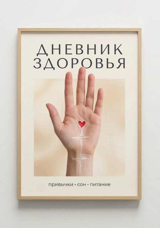 Обложка книги «Дневник здоровья, дизайн: "Метранпаж", 100 страниц, А5» — Нет автора, ISBN 9785521988600