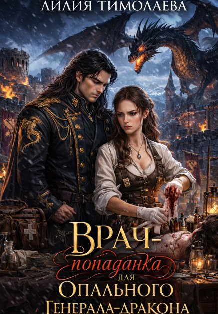 Обложка книги «Врач-попаданка для опального генерала-дракона» — Лилия Тимолаева, ISBN 9785524023681