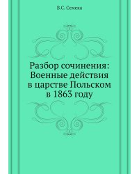 Разбор сочинения: Военные действия в царстве Польском в 1863 году
