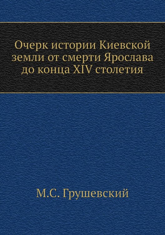 Очерк истории Киевской земли от смерти Ярослава до конца XIV столетия