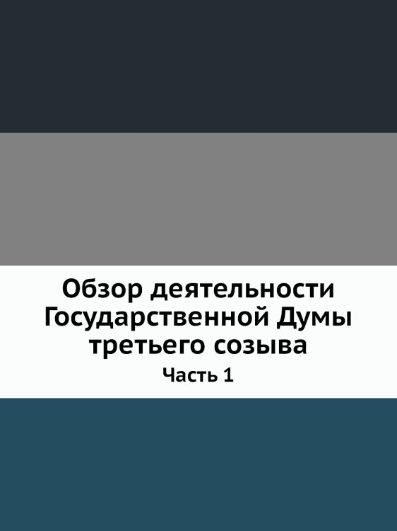 Обзор деятельности Государственной Думы третьего созыва