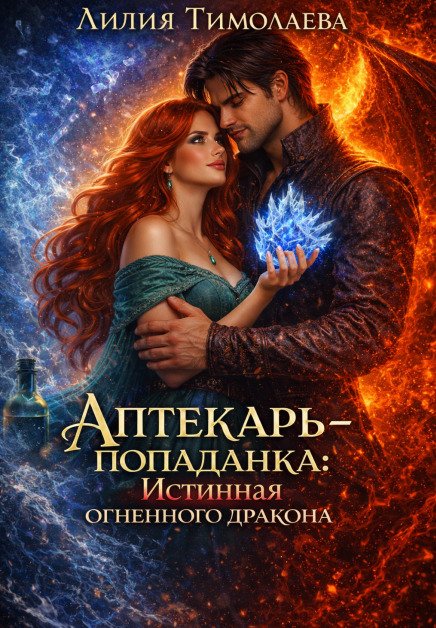 Обложка книги «Аптекарь-попаданка: истинная огненного дракона» — Лилия Тимолаева, ISBN 9785524023650