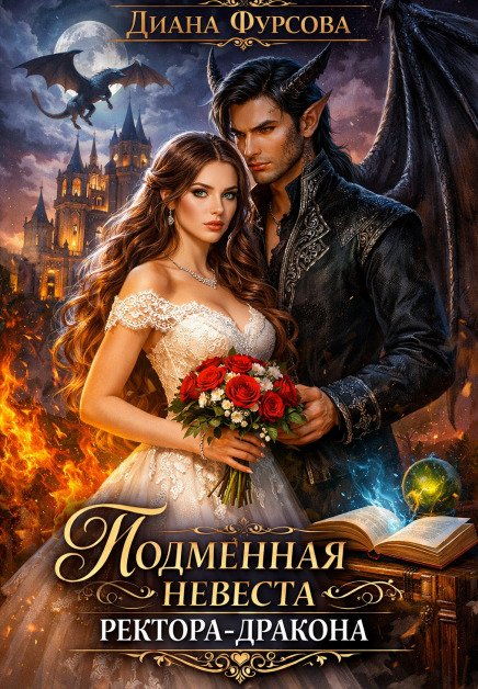 Обложка книги «Подменная невеста ректора-дракона» — Диана Фурсова, ISBN 9785524018267