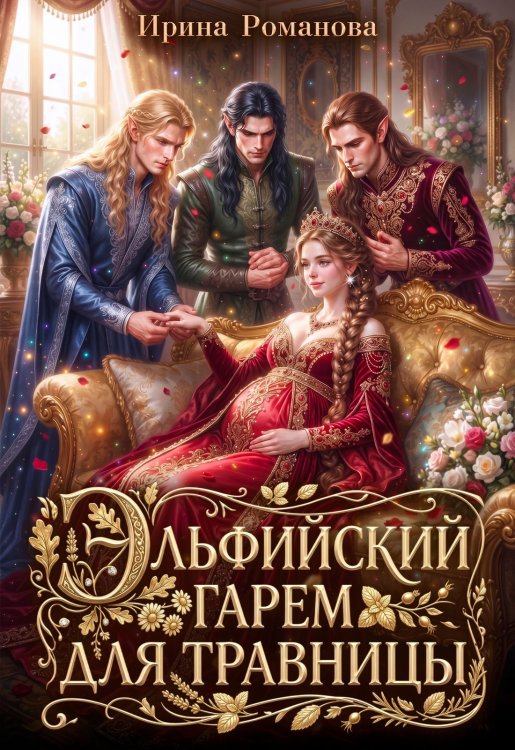 Обложка книги «Эльфийский гарем для травницы» — Ирина Романова, ISBN 9785524056566