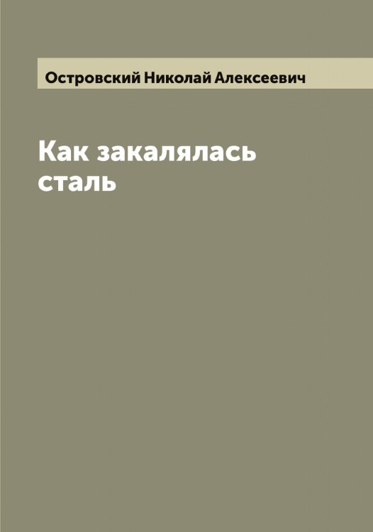Обложка книги «Как закалялась сталь» — Островский Николай Алексеевич, ISBN 9785521267767