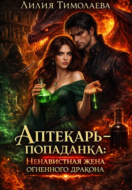 Обложка книги «Аптекарь-попаданка: ненавистная жена огненного дракона» — Лилия Тимолаева, ISBN 9785524023674