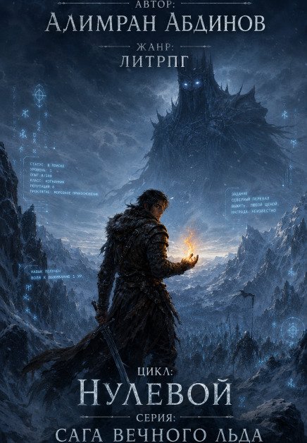 Обложка книги «Нулевой: Сага Вечного Льда» — Алимран Абдинов, ISBN 9785524020956