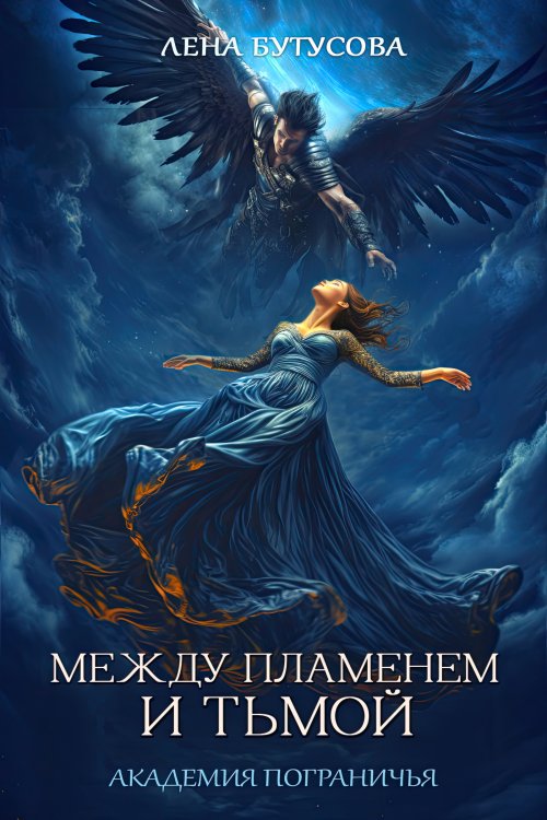 Обложка книги «Между Пламенем и Тьмой. Книга 1. Академия Пограничья» — Лена Бутусова, ISBN 9785524030313