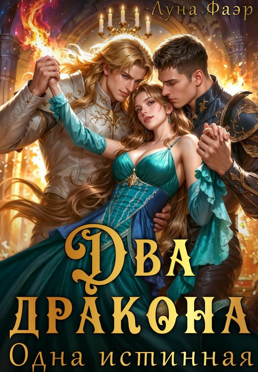 Обложка книги «Два дракона. Одна истинная» — Луна Фаэр, ISBN 9785524052087