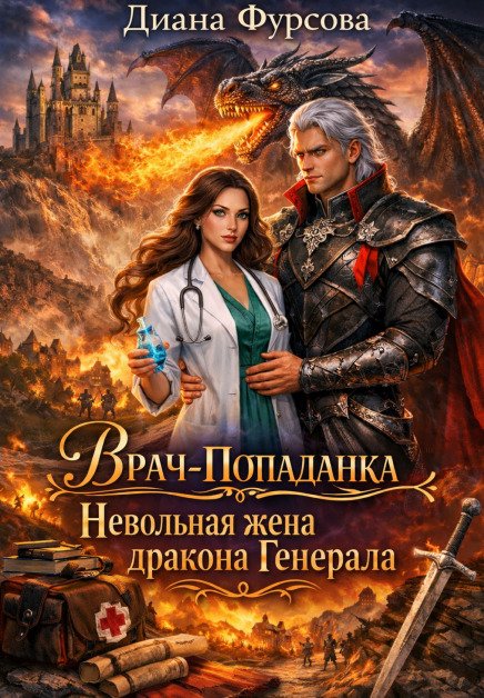 Обложка книги «Врач-попаданка. Невольная жена генерала-дракона» — Диана Фурсова, ISBN 9785524017628