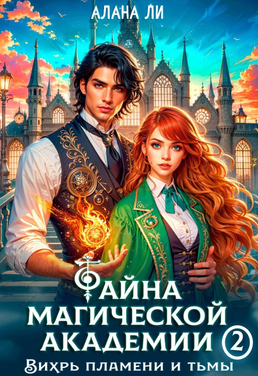 Обложка книги «Тайна магической академии: вихрь пламени и тьмы. Часть 2» — Алана Ли, ISBN 9785524012548