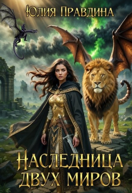 Обложка книги «Наследница двух миров» — Юлия Правдина, ISBN 9785524018632