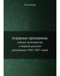Аграрная программа социал-демократии в первой русской революции 1905-1907 годов