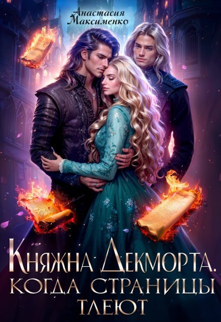 Обложка книги «Княжна Декморта. Когда страницы тлеют» — Анастасия Максименко, ISBN 9785524032478