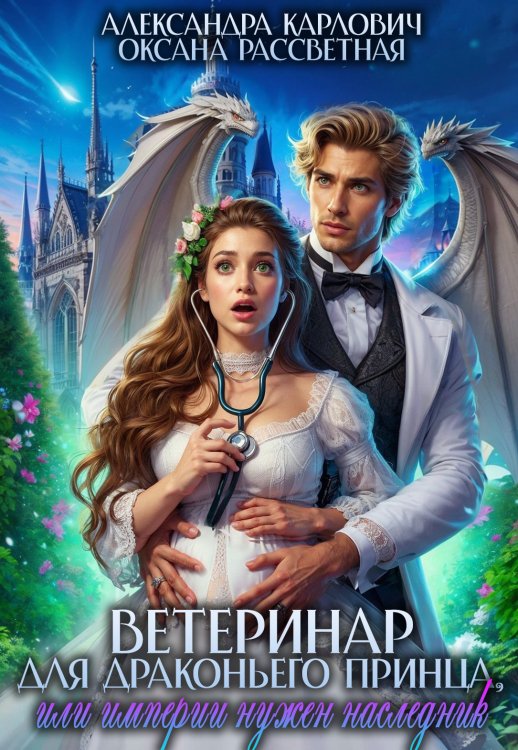 Обложка книги «Ветеринар для драконьего принца, или империи нужен наследник» — Александра Карлович; Оксана Рассветная, ISBN 9785524013484