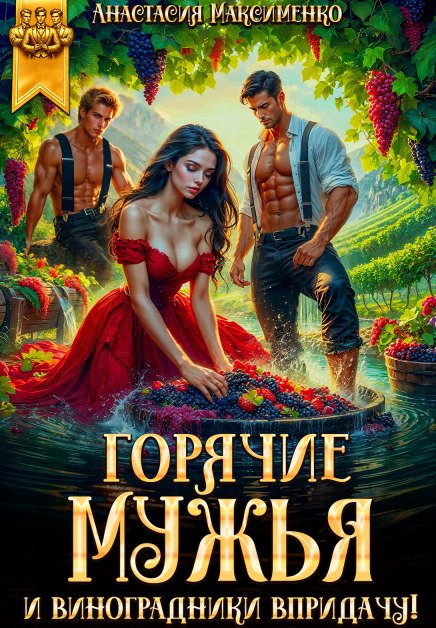 Обложка книги «Горячие мужья и виноградники в придачу!» — Анастасия Максименко, ISBN 9785524032423