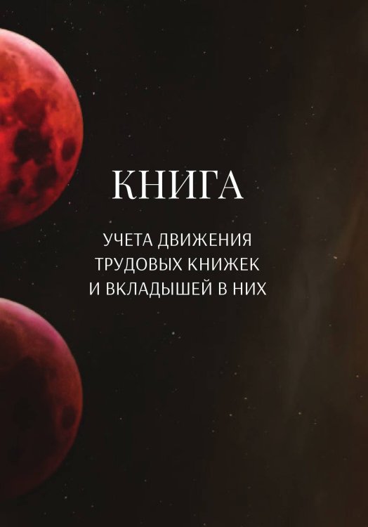 Обложка книги «Книга учета трудовых книжек и вкладыщей к ним» — автора нет, ISBN 9785521888061