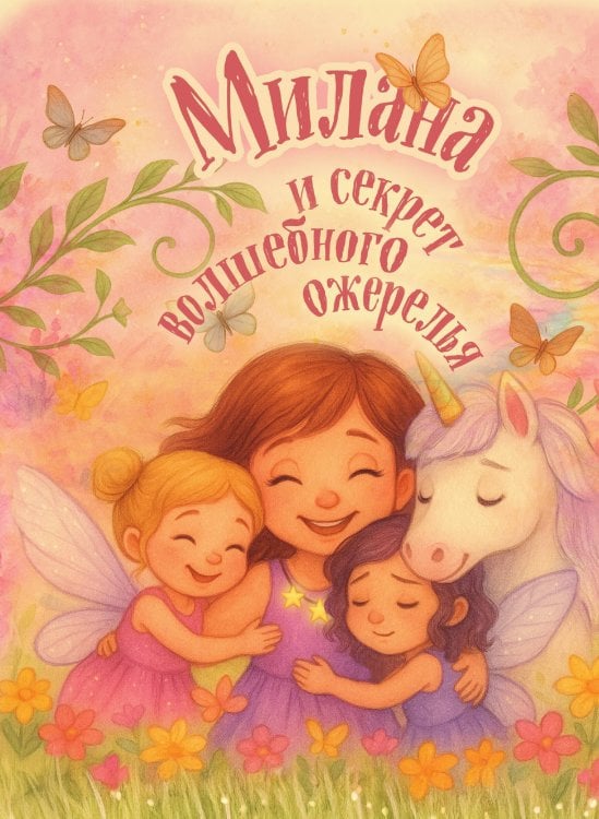 Обложка книги «Милана и секрет волшебного ожерелья. Именная книга для девочек с заданиями» — Нет автора, ISBN 9785042281242