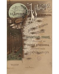 Альбом с акварельных рисунков А.Н. Мясоедова наиболее вредных древесных паразитных грибов и причиняемой ими порчи древесины главнейших пород русских лесов