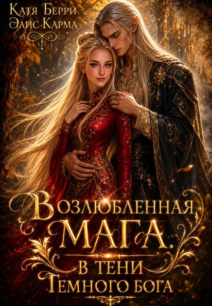 Обложка книги «Возлюбленная мага. В тени темного бога» — Катя Берри; Элис Карма, ISBN 9785524050991