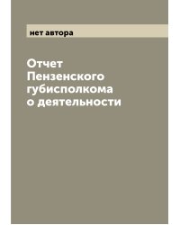 Отчет Пензенского губисполкома о деятельности