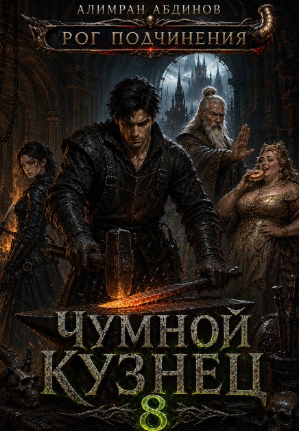 Чумной Кузнец 8: Рог Подчинения Обложка книги «Чумной Кузнец 8: Рог Подчинения» — Алимран Абдинов, ISBN 9785524021168