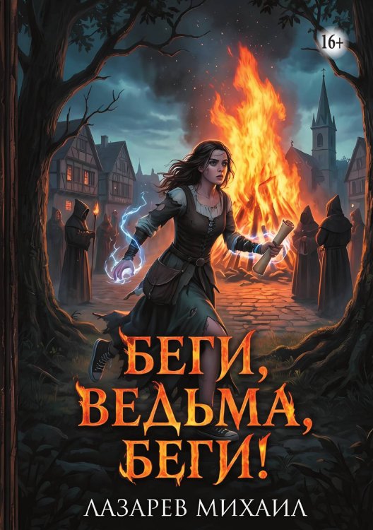 Обложка книги «Беги, ведьма, беги!» — Михаил Лазарев, ISBN 9785006102385