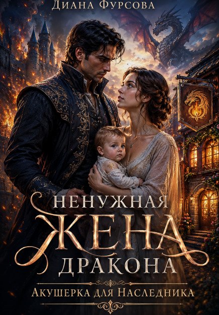 Ненужная жена дракона. Акушерка для наследника Обложка книги «Ненужная жена дракона. Акушерка для наследника» — Диана Фурсова, ISBN 9785524019295