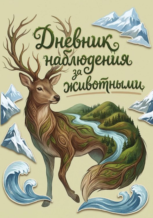 Обложка книги «Дневник наблюдения за животными, дизайн: "Метранпаж" универсальный, 100 страниц» — Нет автора, ISBN 9785521989232