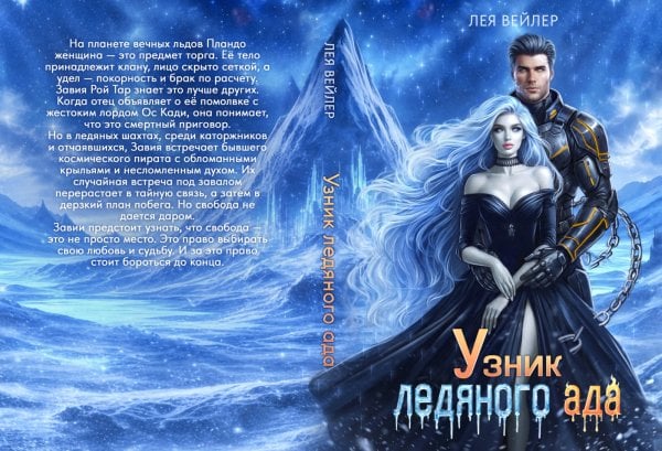 Обложка книги «Узник ледяного ада» — Лея Вейлер, ISBN 9785524067593