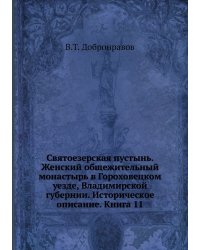 Святоезерская пустынь. Женский общежительный монастырь в Гороховецком уезде, Владимирской губернии. Историческое описание. Книга 11