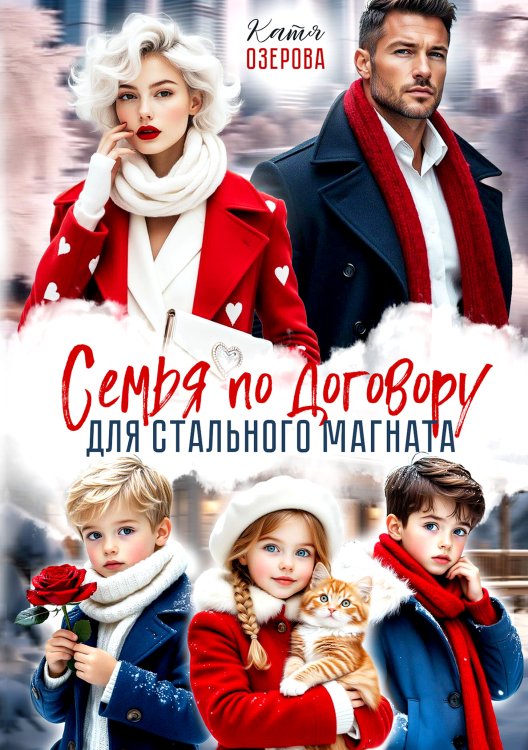 Обложка книги «Семья по договору для стального магната» — Катя Озерова, ISBN 9785524041524