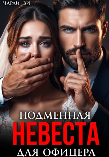 Обложка книги «Подменная невеста для офицера» — Чарли Ви, ISBN 9785524015549