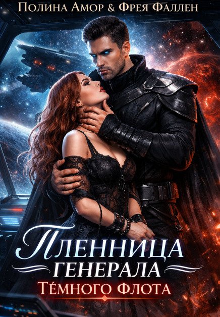 Обложка книги «Пленница генерала Тёмного флота» — Полина Амор; Фрея Фаллен, ISBN 9785524038944