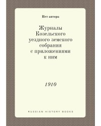 Журналы Козельского уездного земского собрания с приложениями к ним