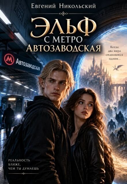 Обложка книги «Эльф с метро Автозаводская» — Евгений Никольский, ISBN 9785524053954