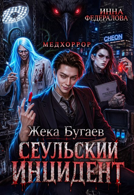 Обложка книги «Жека Бугаев: Сеульский инцидент» — Инна Федералова, ISBN 9785524057259