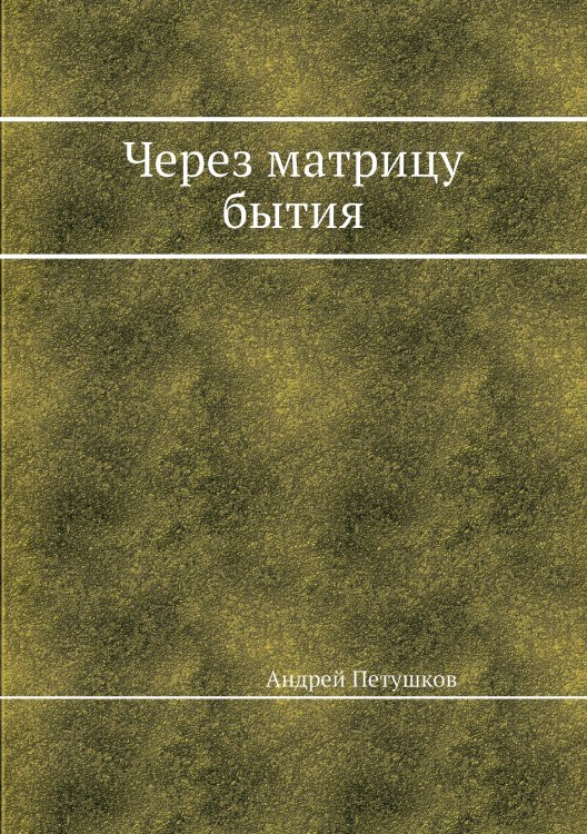 Обложка книги «Через матрицу бытия» — Андрей Петушков, ISBN 9785532921245